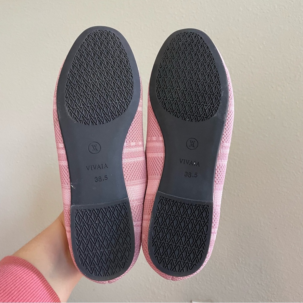 VIVAIA Pink Elly Round Toe Loafers Size 38.5 - Picture 7 of 8